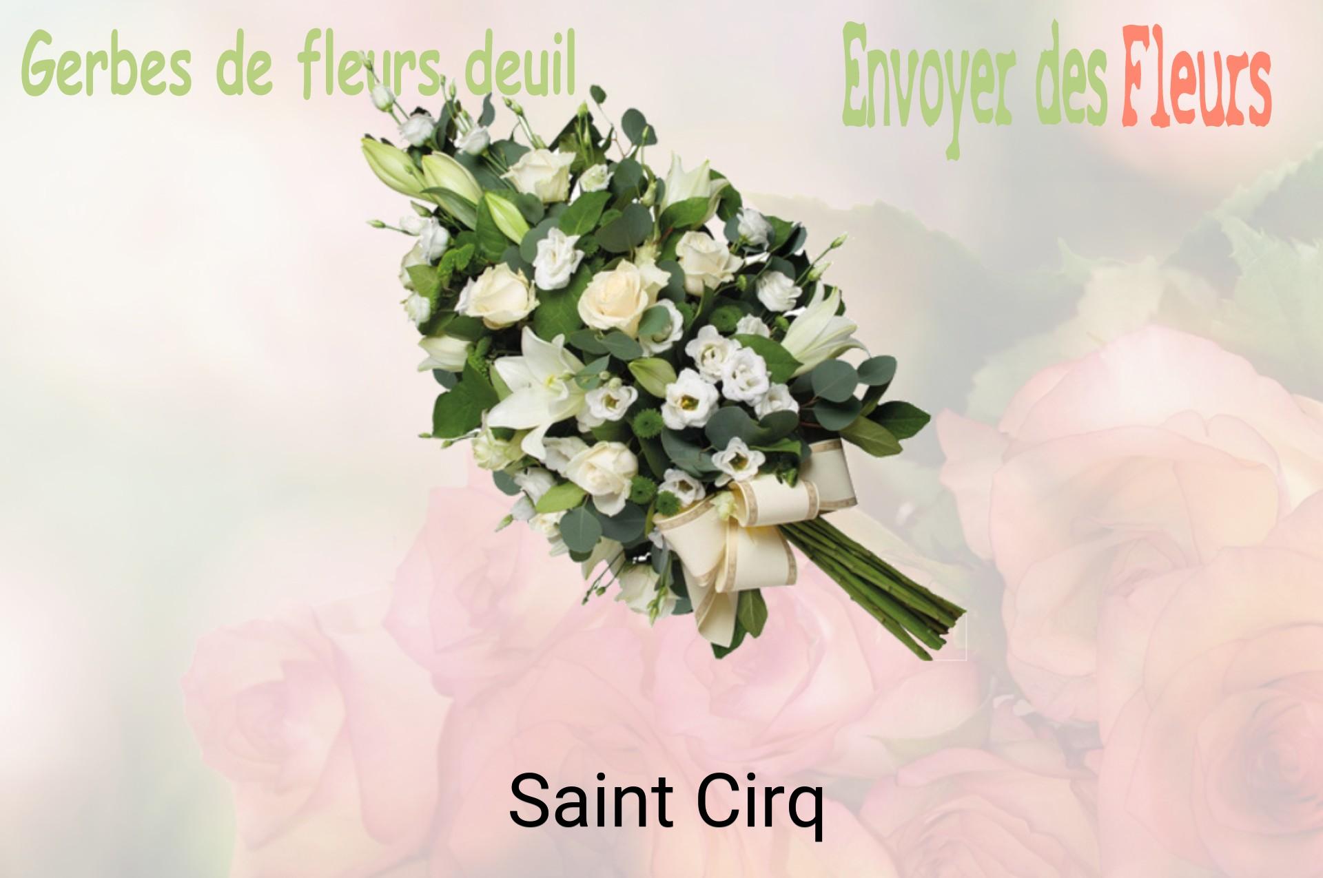 Gerbe de fleurs de deuil livrée à Saint-Cirq